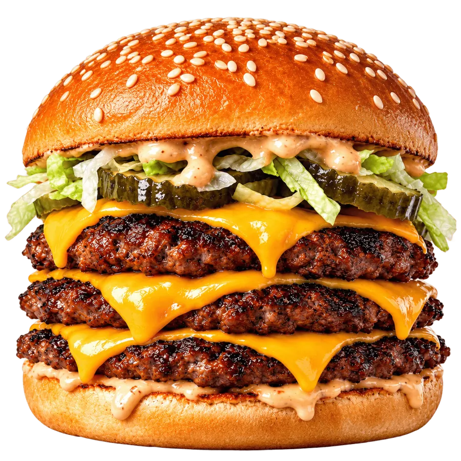 THE HEAVYWEIGHT BEEF BURGER